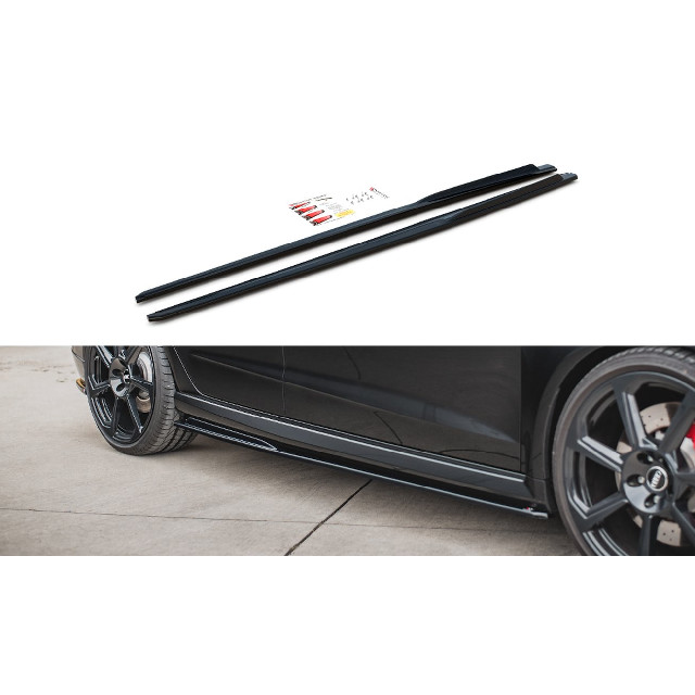 Seitenschweller Ansatz Cup Leisten V.2 für Audi RS3 8V Sportback Facelift schwarz matt Seitenschweller Ansatz Cup Leisten V.2 für Audi RS3 8V Sportback Facelift schwarz matt