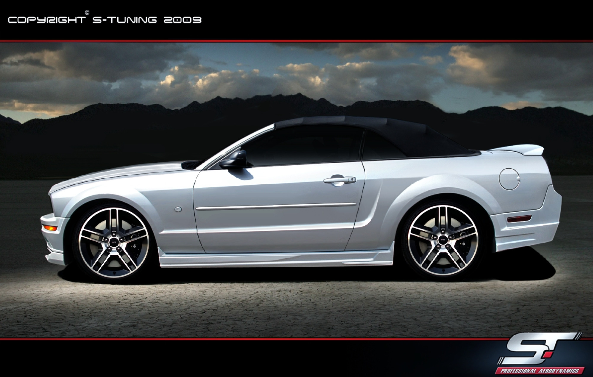FORD MUSTANG SIDE SKIRTS (2004-2009)