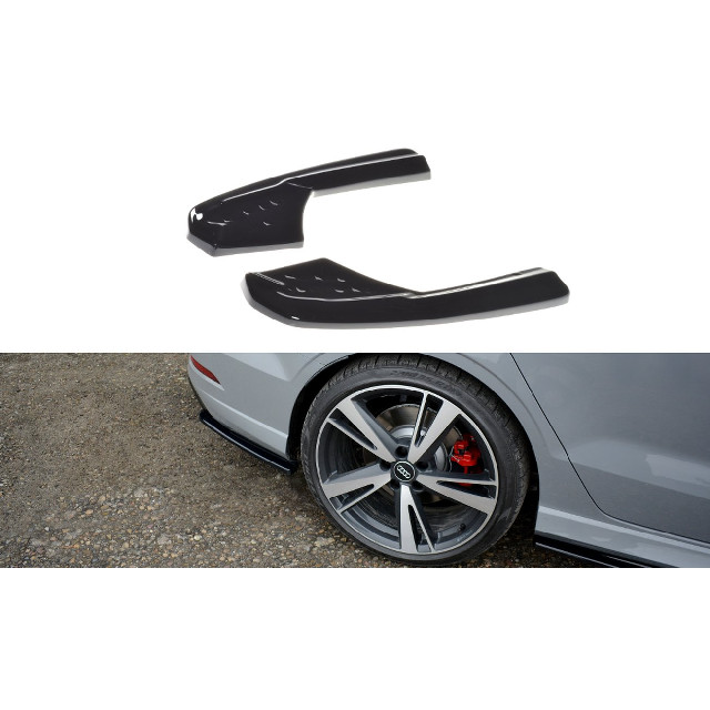 Splitter / Heck Ansatz Diffusor für Audi RS3 8V FL Limousine schwarz matt