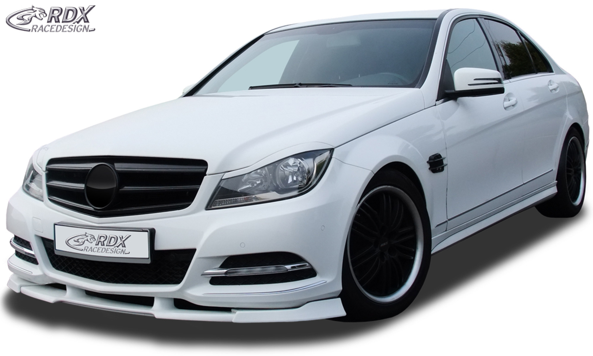 Frontspoiler für MERCEDES C-Klasse W204 2011+ Frontlippe Front Ansatz Vorne Spoilerlippe