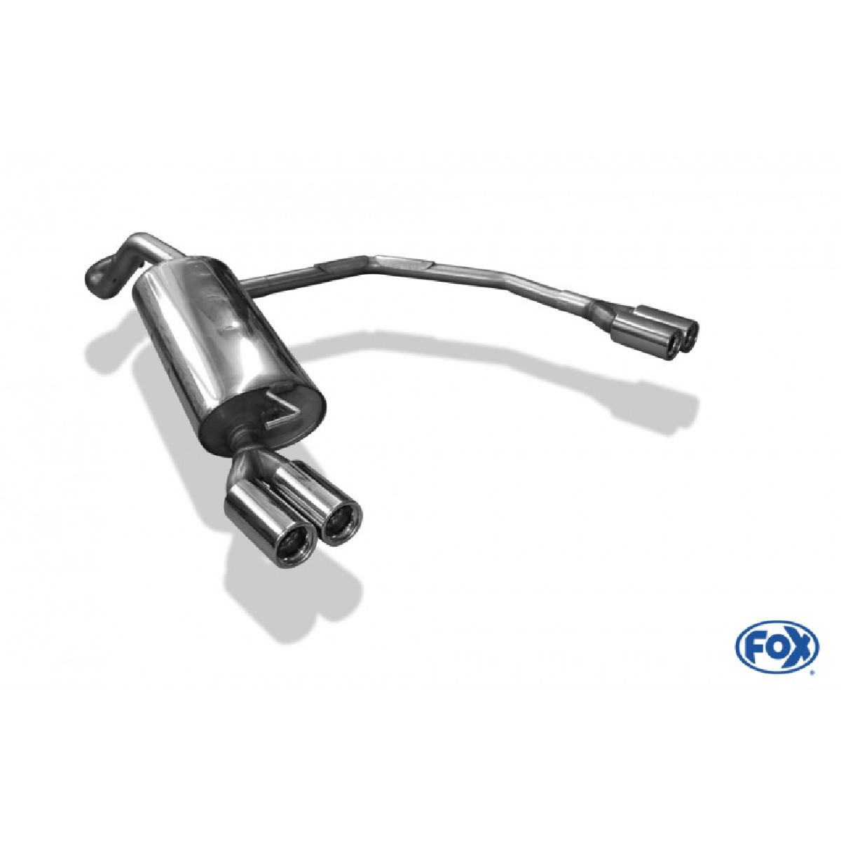 Audi A3 Typ 8L Endschalldämpfer Ausgang rechts/links 63,5mm - 2x76
