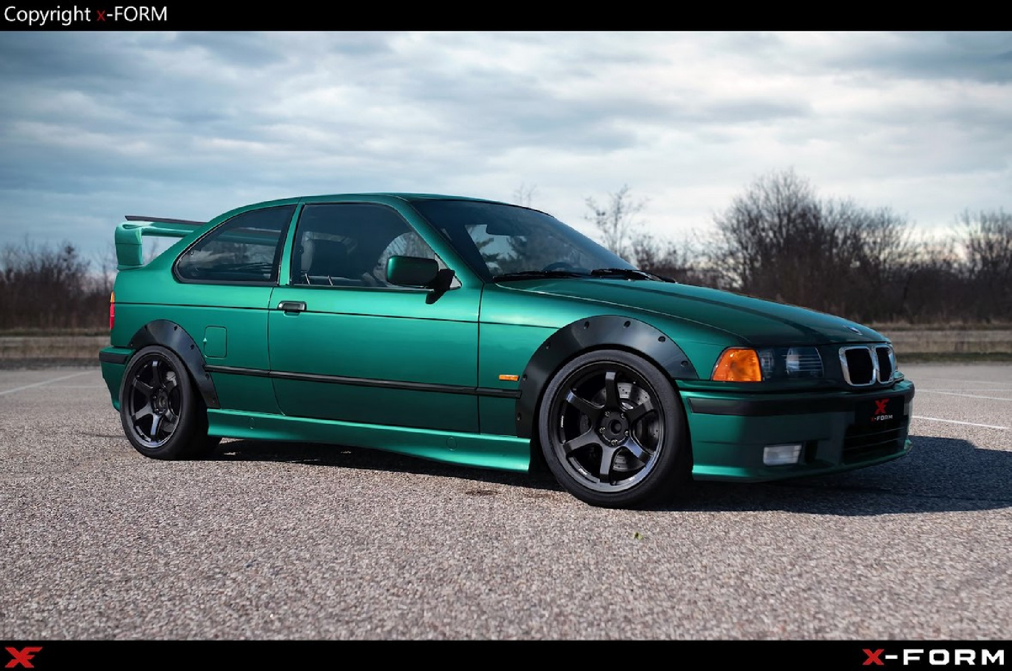 Radlaufverbreiterungen vorn und hinten BMW E36 Compact