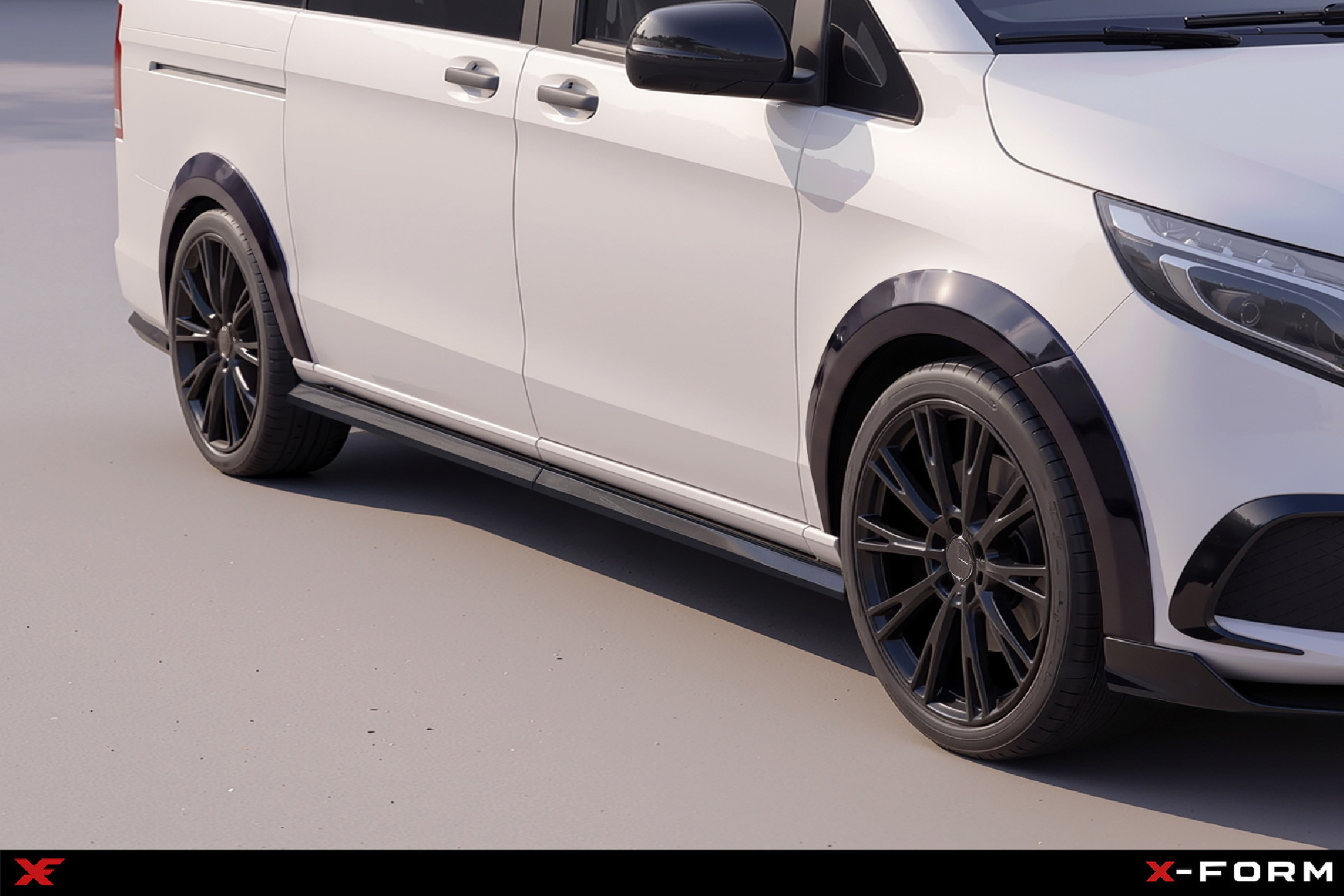  geeignet für Mercedes W447 V-Klasse Breitbau, Radlaufverbreiterung, Widebody Kit aus Plastik ABS
