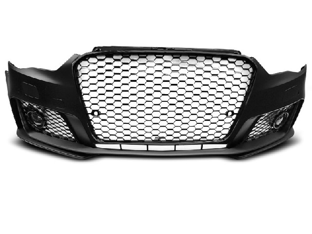 FRONT BUMPER SPORT GLOSSY BLACK PDC fits AUDI A3 12-16