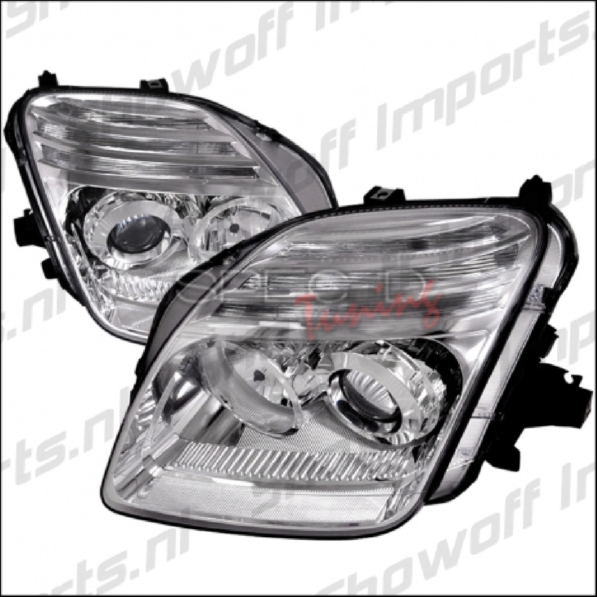  Honda Prelude 97-01 Chrome Housing Projector Headlights