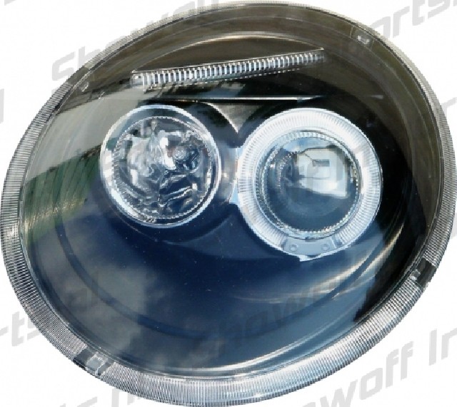 VW New Beetle Angel Eye Headlights Black V1 