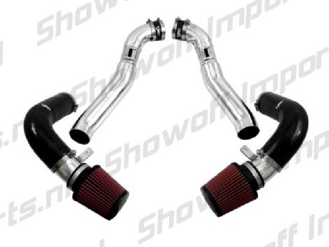Nissan 350Z 07-08 Dual Tube Cold Air Intake Black INJEN