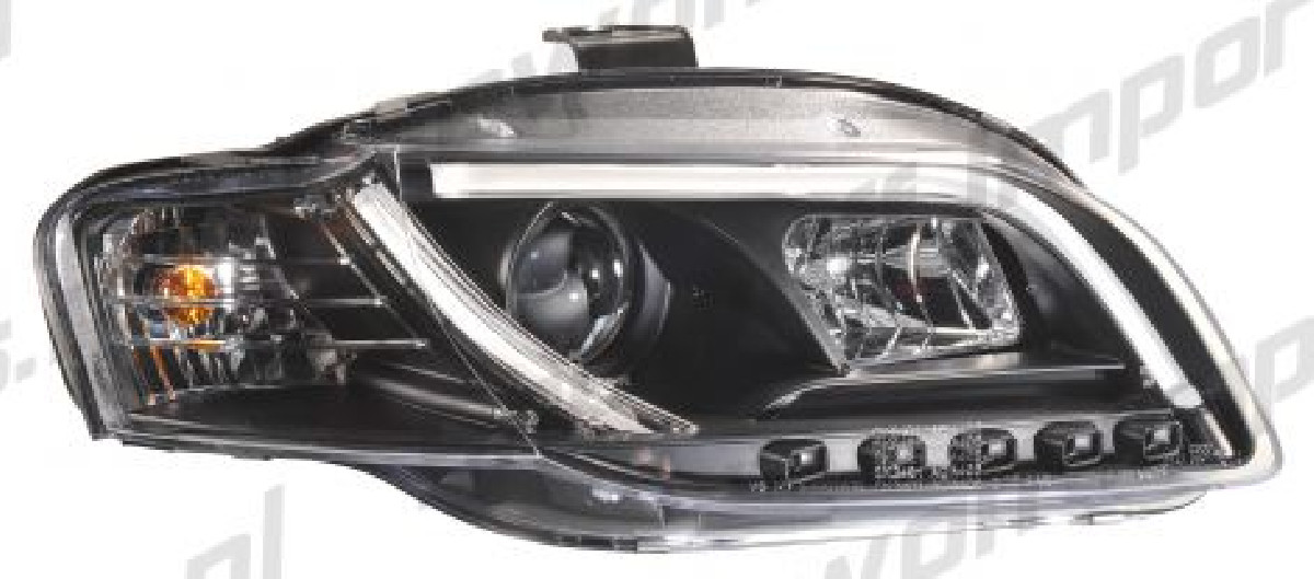 Audi A3 8P 03-08 Headlights Set Black Audi A3 8P 03-08 Headlights Set Black