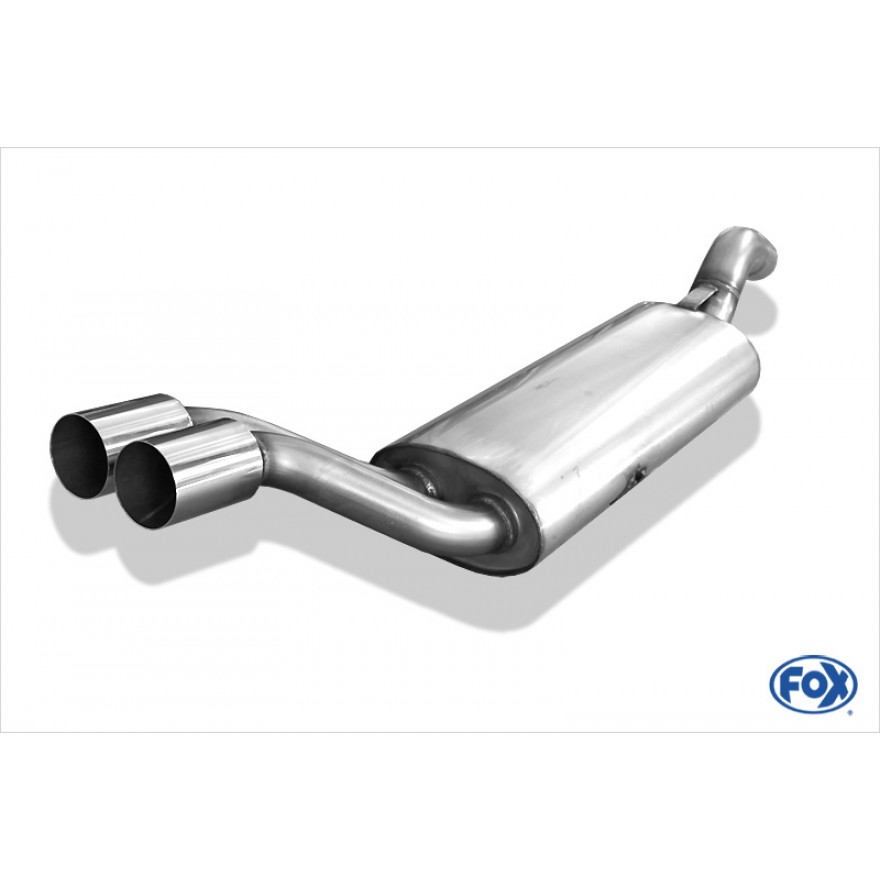 FOX Audi 80/90 Typ 81/85  Endschalldämpfer - 2x76 Typ 10