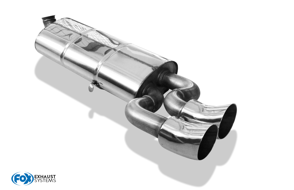 FOX Audi 80/90 Typ 81/85  Endschalldämpfer auf Serie - 2x76 Typ 18  