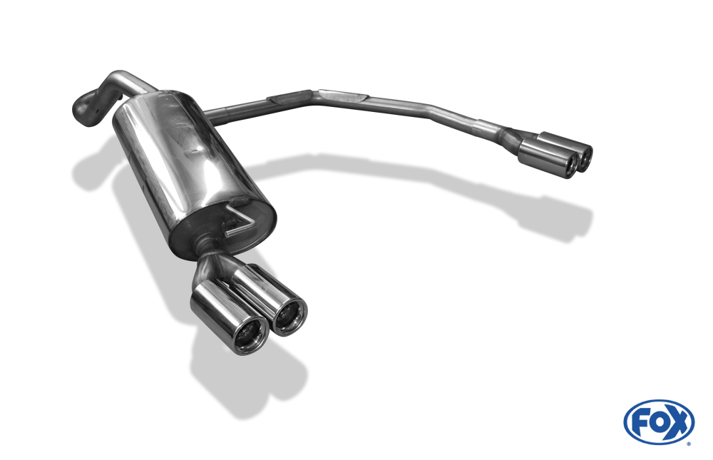 FOX VW Beetle Typ 1C/ 9C/ 1Y  Endschalldämpfer Ausgang rechts/links Ø63,5 - 2x76 Typ 13 rechts/links