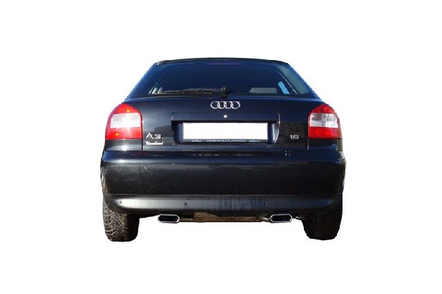 FOX Audi A3 Typ 8L quattro Endschalldämpfer Ausgang rechts/links Ø 63,5mm - 130x50 Typ 52 rechts/links