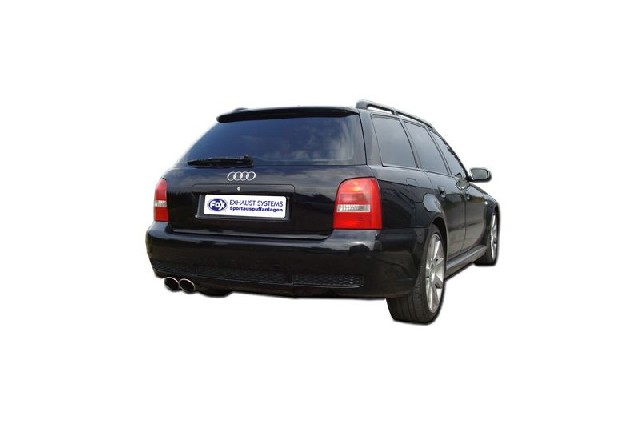 FOX Audi RS4 B5 Endschalldämpfer - 2x115x85 Typ 32 FOX Audi RS4 B5 Endschalldämpfer - 2x115x85 Typ 32