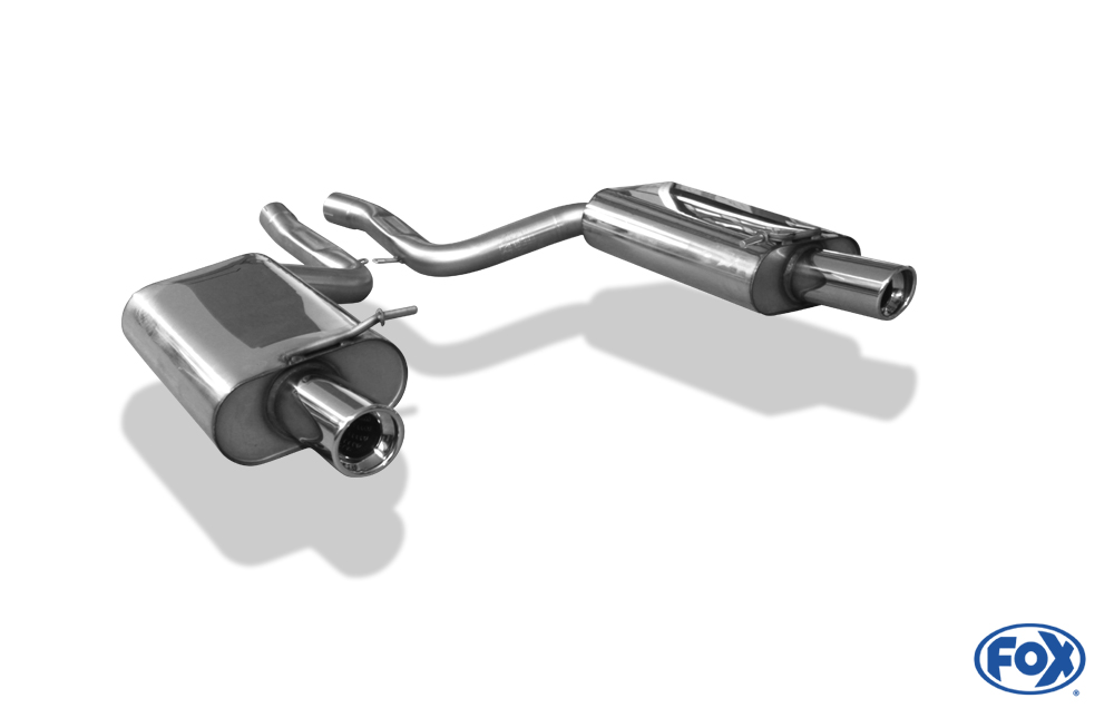 FOX Audi A4 Typ B7 quattro Endschalldämpfer rechts/links Ø63,5mm - 1x90 Typ 17 rechts/links FOX Audi A4 Typ B7 quattro Endschalldämpfer rechts/links Ø63,5mm - 1x90 Typ 17 rechts/links