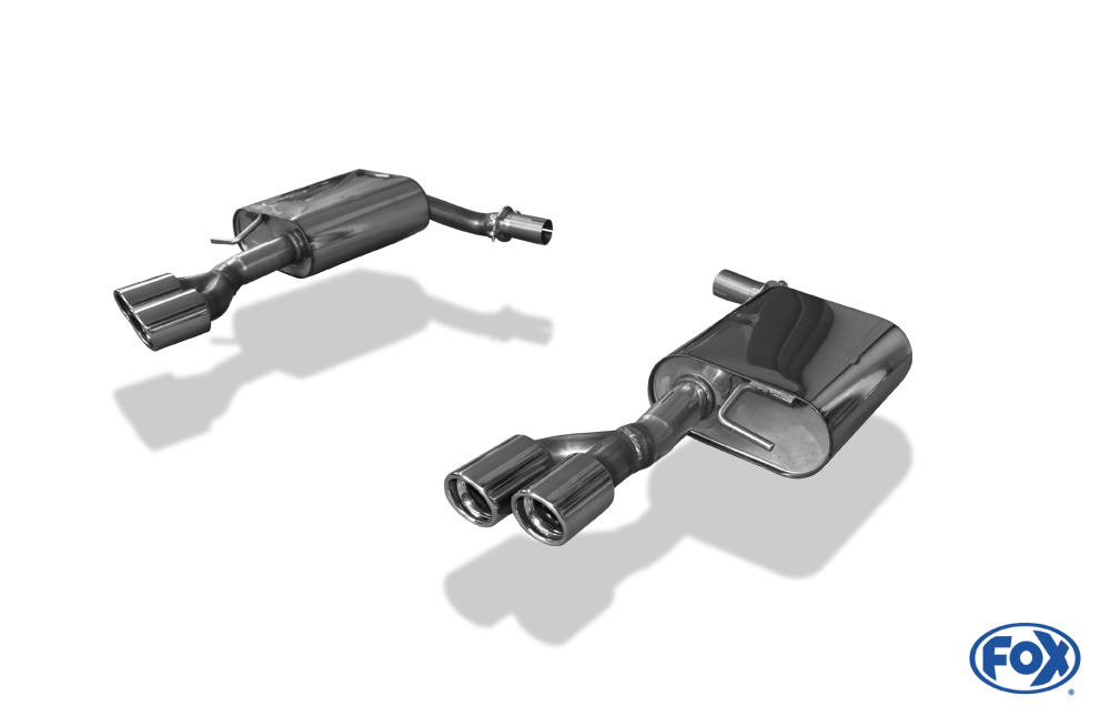 FOX Audi A6 Typ 4F  Endschalldämpfer rechts/links - 2x76 Typ 17 rechts/links
