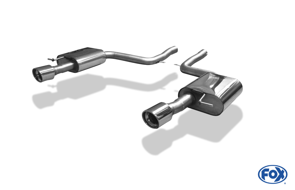 FOX Audi A6 Typ 4F quattro 4,2l  Endschalldämpfer rechts/links Ø63,5mm - 1x90 Typ 17 rechts/links