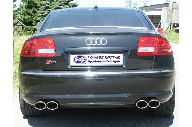 FOX Audi S8 - 4E Endschalldämpfer rechts/links - 2x115x85 Typ 32 rechts/links FOX Audi S8 - 4E Endschalldämpfer rechts/links - 2x115x85 Typ 32 rechts/links