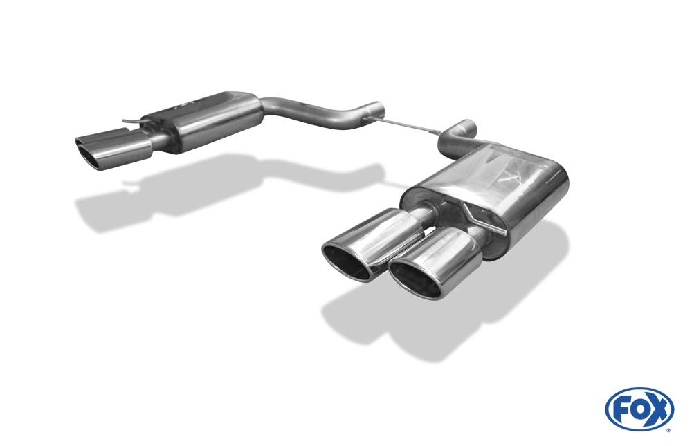 FOX Audi S8 - 4E  Endschalldämpfer rechts/links - 2x115x85 Typ 32 rechts/links
