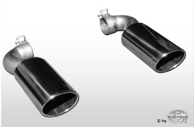 FOX Audi Q7 Endrohrpaar zum Aufstecken - 129x106 Typ 32 rechts/links
