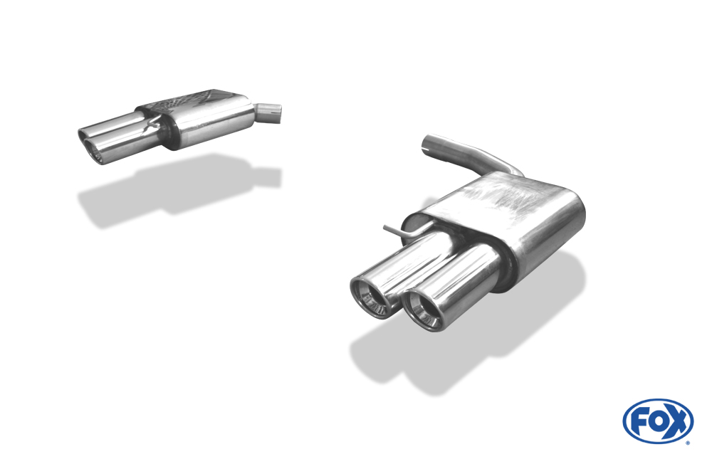 FOX Audi A4/A5/A5 Cabrio/S5 quattro B8 Endschalldämpfer rechts/links für 2-Rohr zweiflutig - 2x90 Typ 17 rechts/links FOX Audi A4/A5/A5 Cabrio/S5 quattro B8 Endschalldämpfer rechts/links für 2-Rohr zweiflutig - 2x90 Typ 17 rechts/links