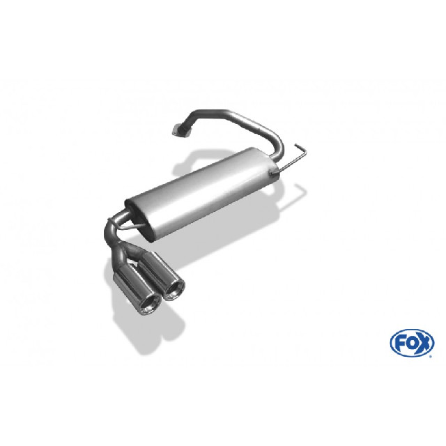 Mazda 323F/323C Typ BA Endschalldämpfer quer - 2x80