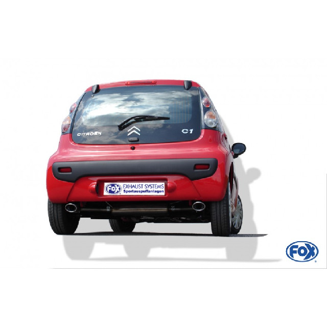 Toyota Aygo Endschalldämpfer Ausgang rechts/links - 106x71