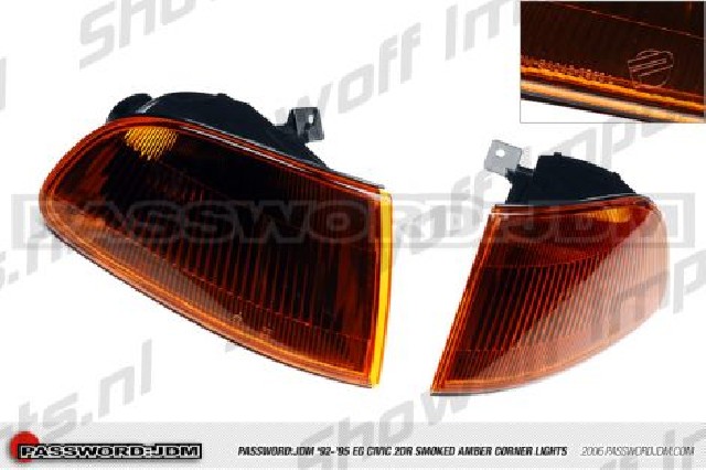 Honda Civic 92-95 2/3D Smoked Amber Corners PWJDM