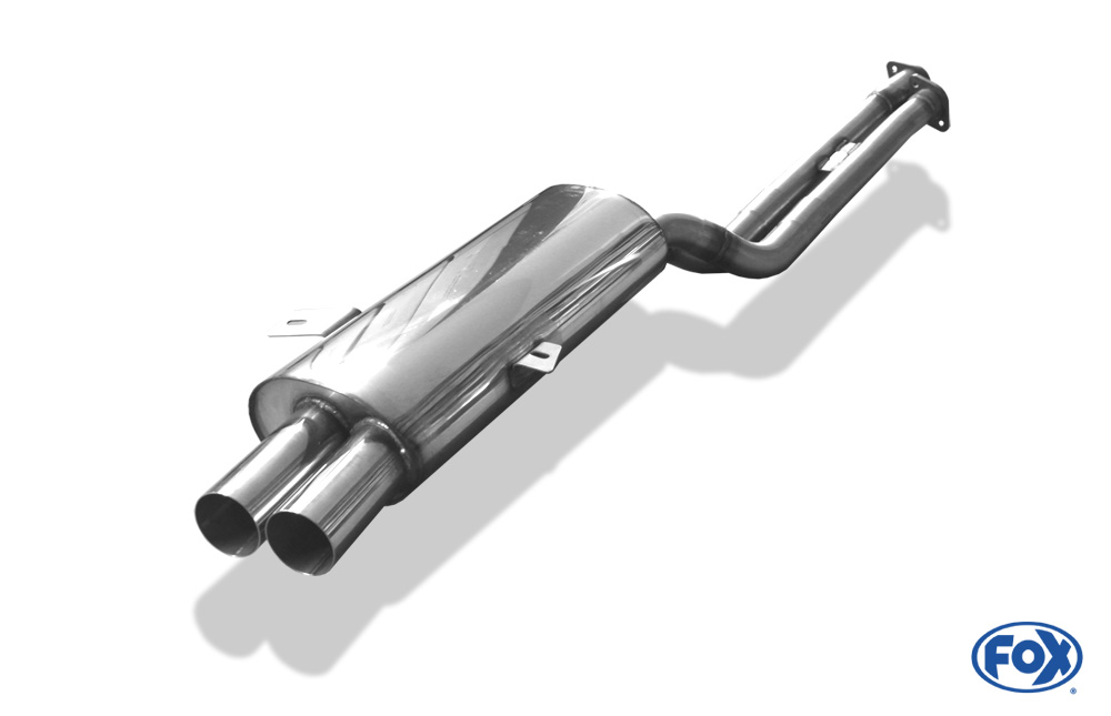 FOX BMW E36 M3 Coupe und Cabrio - Sonderendrohr  Halbanlage ab Kat - 2x76 Typ 10