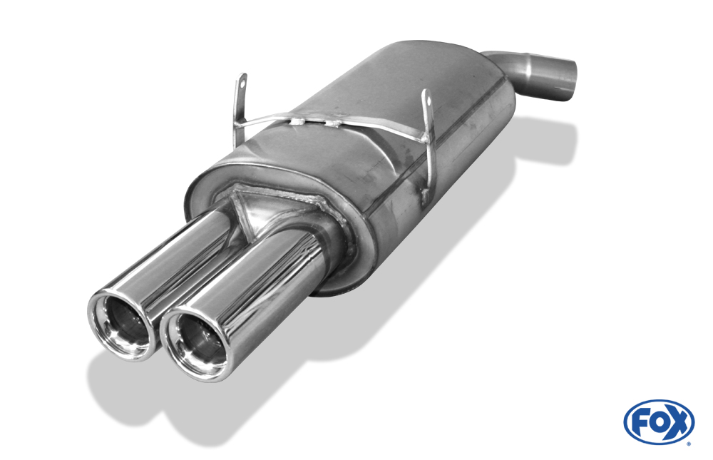 FOX BMW E36 318is Endschalldämpfer Ø63,5 - 2x76 Typ 13 FOX BMW E36 318is Endschalldämpfer Ø63,5 - 2x76 Typ 13
