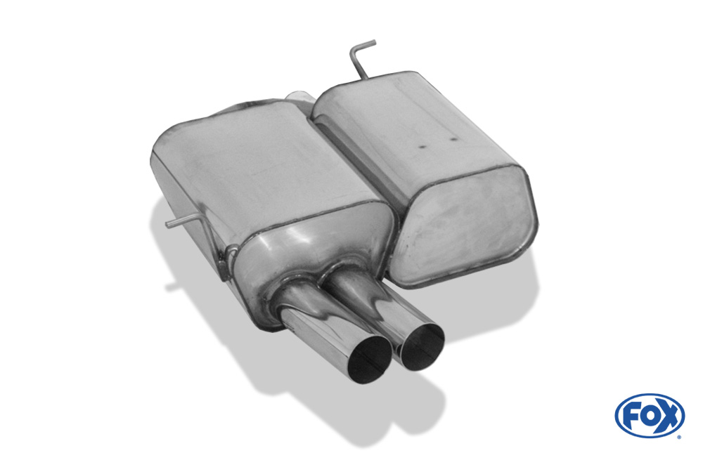 FOX BMW E46 316Ti/ 318Ti/ 325Ti Endschalldämpfer - 2x80 Typ 10 FOX BMW E46 316Ti/ 318Ti/ 325Ti Endschalldämpfer - 2x80 Typ 10