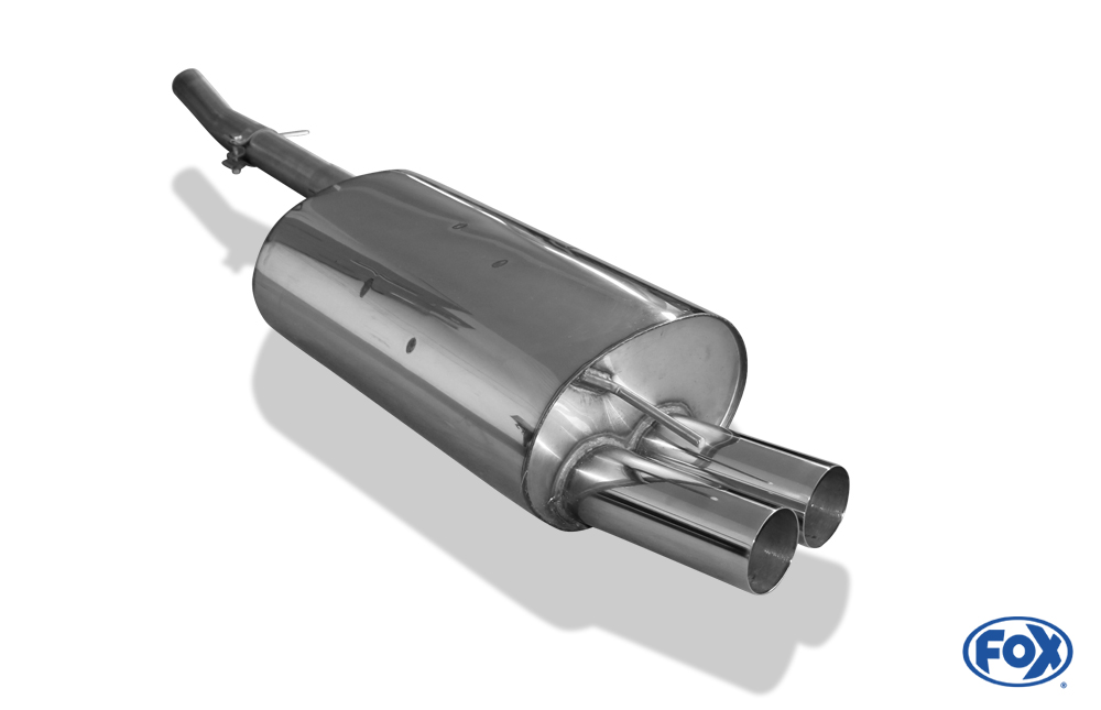FOX BMW E46 320d Endschalldämpfer einflutig - 2x76 Typ 10 FOX BMW E46 320d Endschalldämpfer einflutig - 2x76 Typ 10
