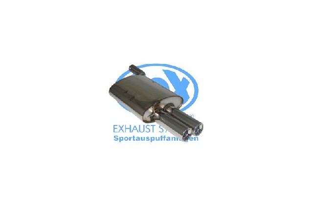 FOX BMW E60 520d 525d 530d Endschalldämpfer - 2x76 Typ 13 FOX BMW E60 520d 525d 530d Endschalldämpfer - 2x76 Typ 13