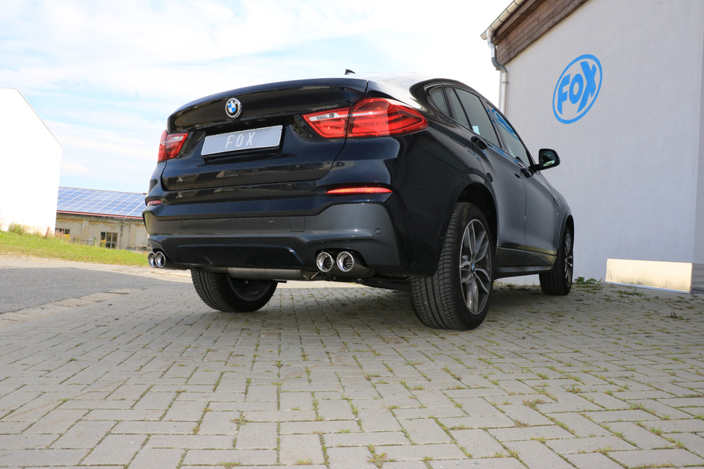 BMW X4 F26 Endschalldämpfer quer Ausgang rechts/links - 2x90 Typ 17 rechts/links