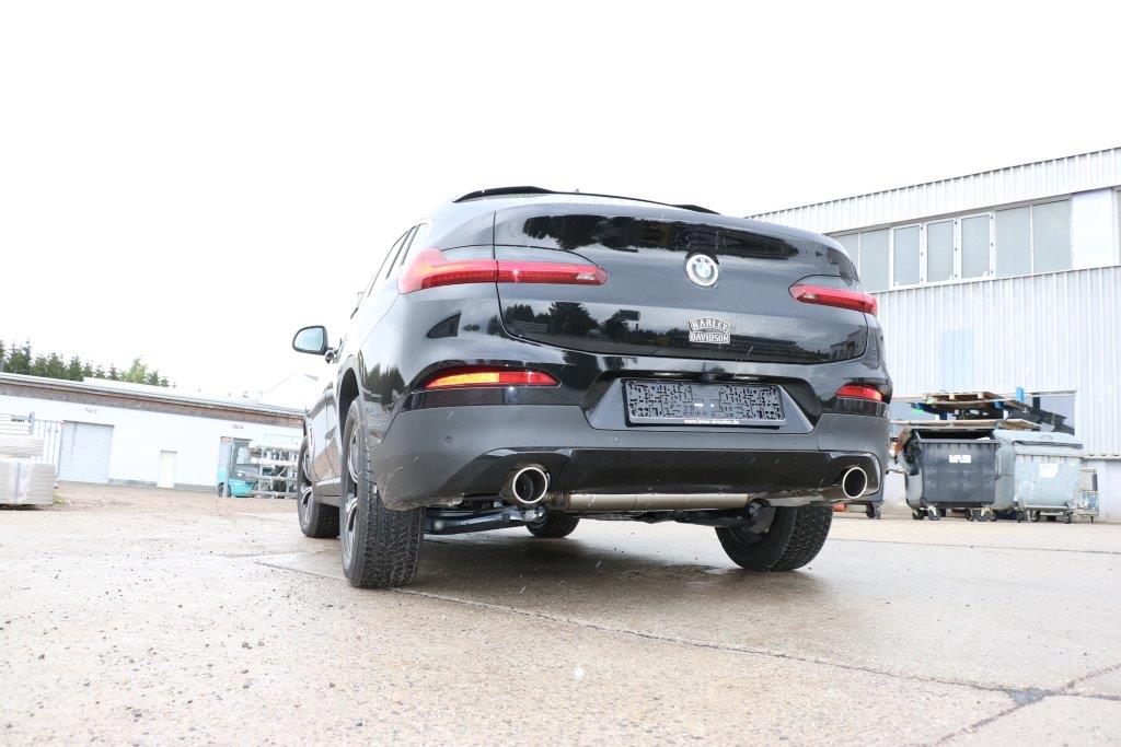 BMW X4 G02 - 20i Endschalldämpfer quer Ausgang rechts/links - 1x90 Typ 16 rechts/links