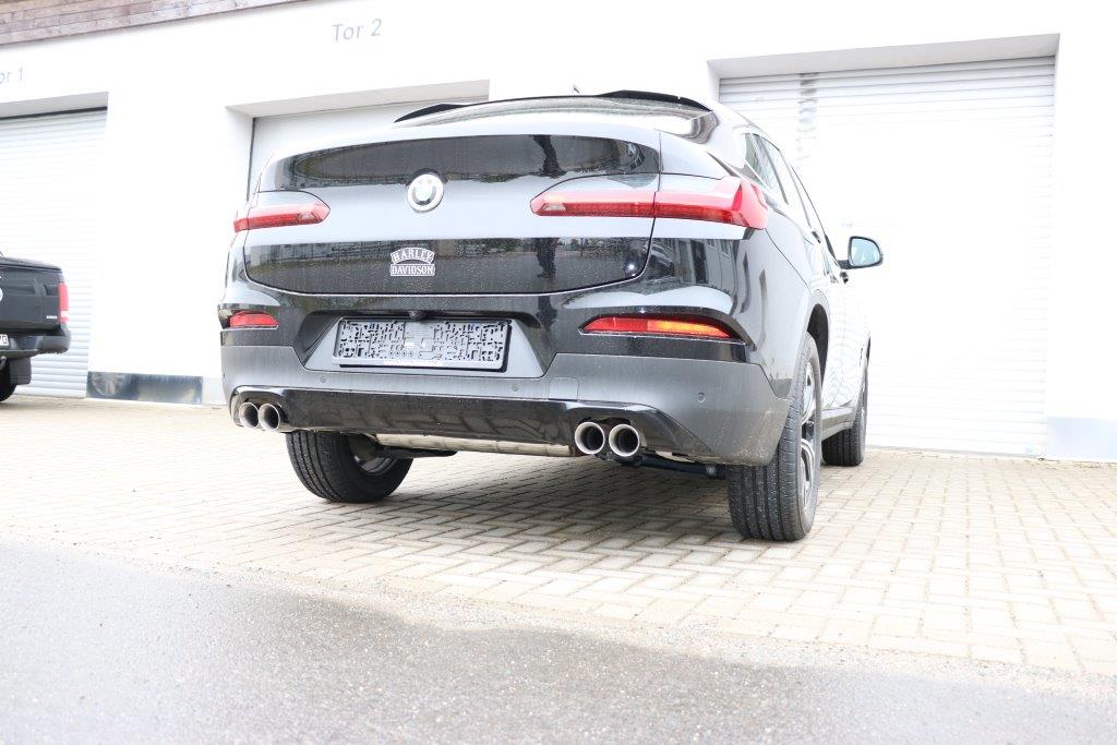 BMW X4 G02 - 20i Endschalldämpfer quer Ausgang rechts/links - 2x80 Typ 25 rechts/links