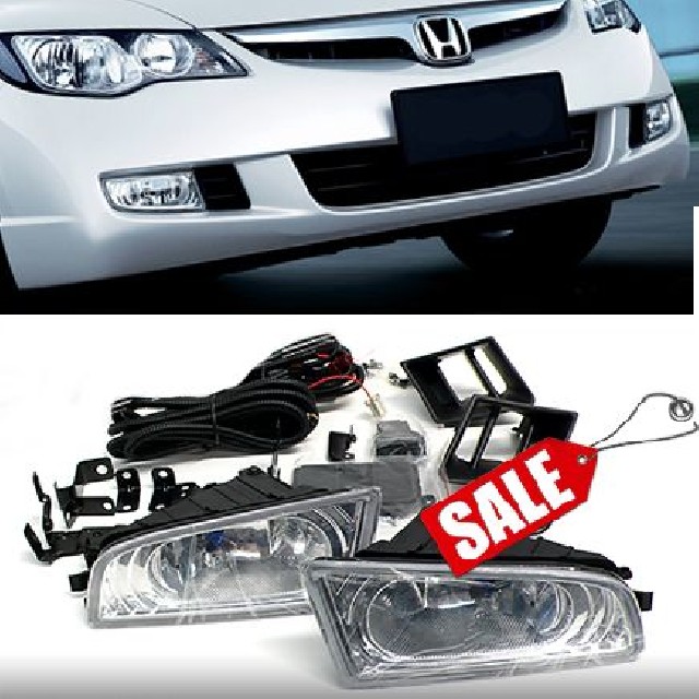 Honda Civic 06-09 FD 4D Oem Fog Lights Clear