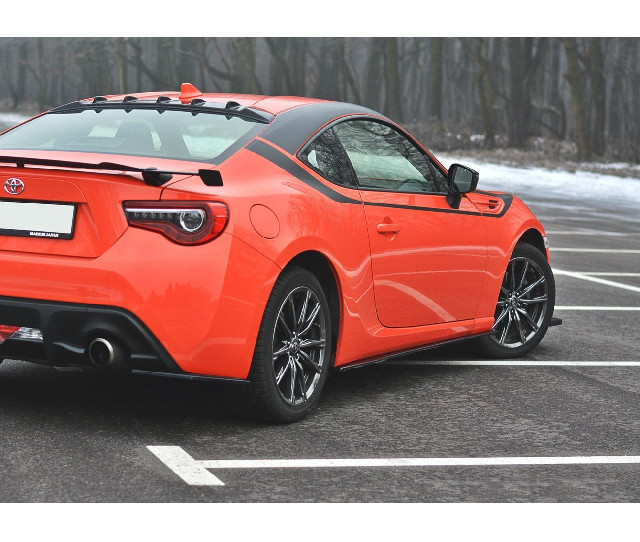 Seitenschweller Ansatz Cup Leisten V.1 für SUBARU BRZ FACELIFT schwarz matt