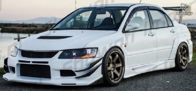 Mitsubishi EVO 7/8/9 Voltex Cyber R1 Style Sideskirts FRP