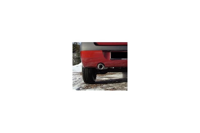 FOX Dacia Logan Limousine Benzin  Endrohr auf original ESD - 1x90 Typ 13
