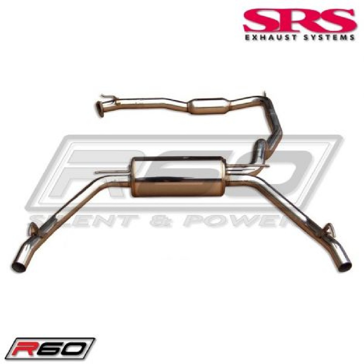 Honda Civic 06+ FN2 Type-R SRS R60 Catback System TÜV