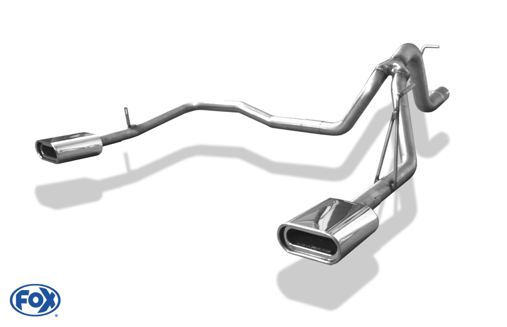 Jeep Cherokee KK Endrohrsystem rechts/links - 160x80 Typ 53 rechts/links