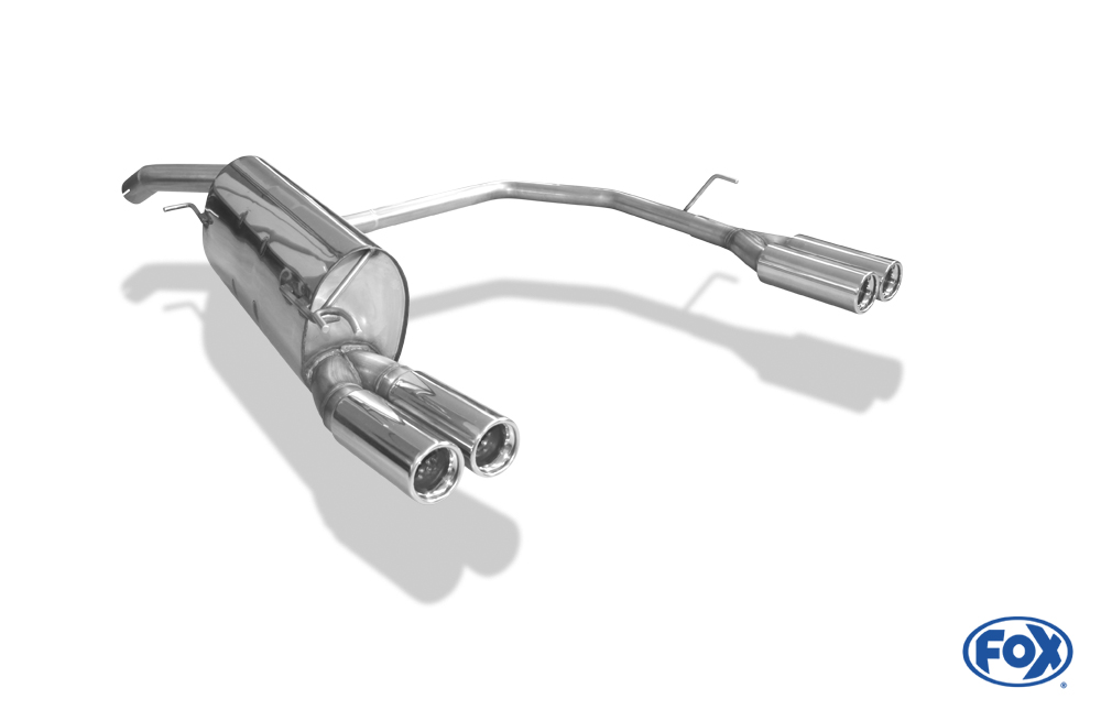 FOX Fiat Bravo 198  Endschalldämpfer Ausgang rechts/links - 2x76 Typ 13 rechts/links