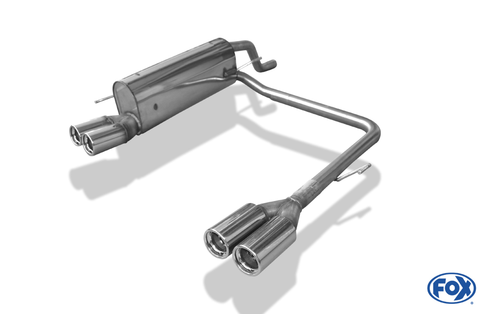 FOX Fiat Grande Punto 199 - Benzin  Endschalldämpfer Ausgang rechts/links - 2x76 Typ 13 rechts/links