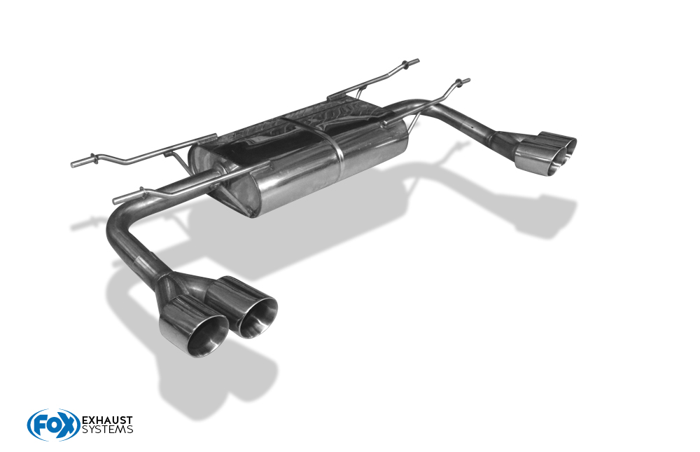 Fiat 124 Spider Endschalldämpfer quer Ausgang rechts/links - 2x76 Typ 25 rechts/links