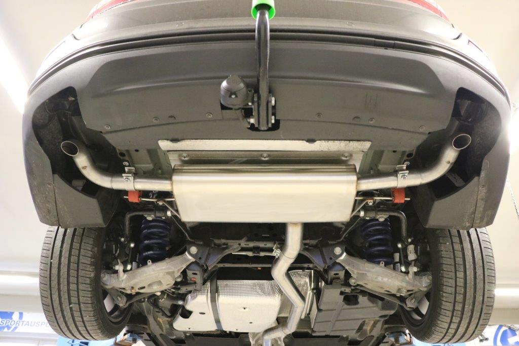 Mondeo V Schrägheck/ Turnier/ Stufenheck Endschalldämpfer quer Ausgang rechts/links - Ausgang der Endrohre hinter der originalen Stoßstange