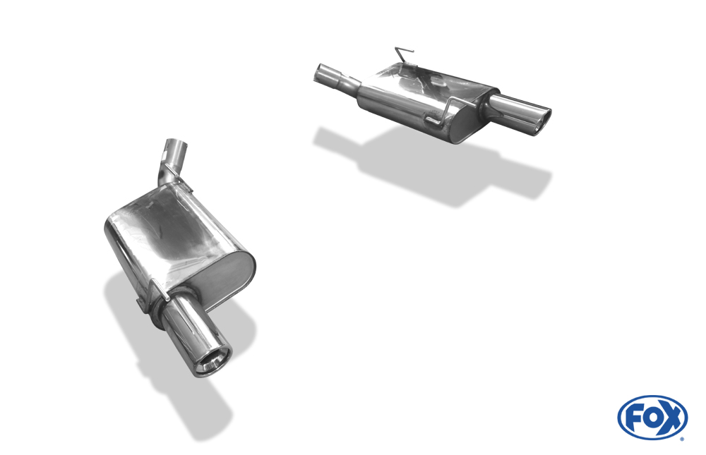 FOX Ford Mustang GT Coupe  Endschalldämpfer rechts/links - 1x100 Typ 17 rechts/links