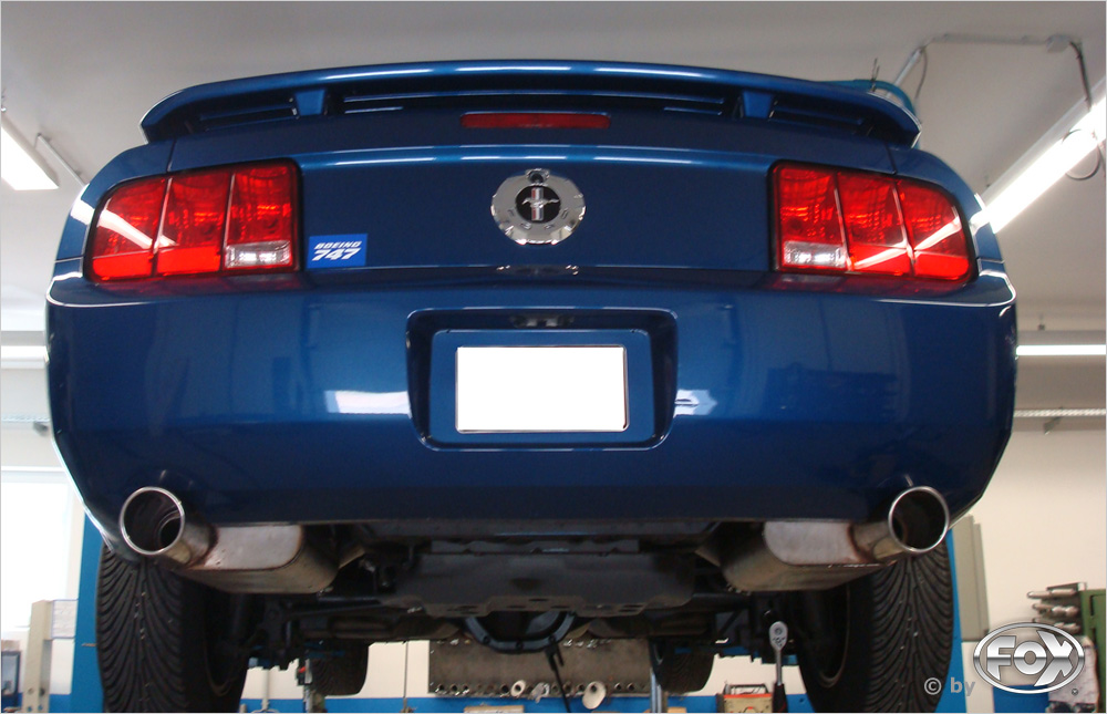 Ford Mustang Coupe Endschalldämpfer rechts/links mit Y-Verbindungsrohr - 1x100 Typ 17 rechts/links