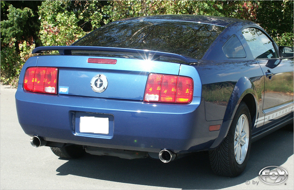 Ford Mustang Coupe Endschalldämpfer rechts/links mit Y-Verbindungsrohr - 1x100 Typ 25 rechts/links