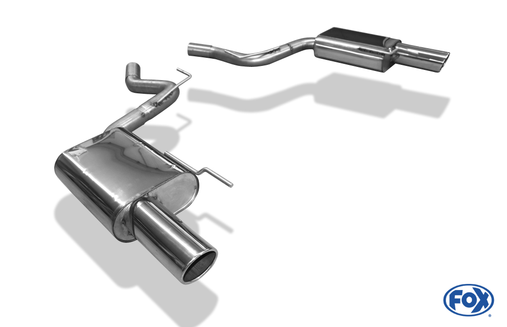 Ford Mustang Coupe & Cabrio - 4-Zylinder Endschalldämpfer rechts/links - 1x100 Typ 16 rechts/links