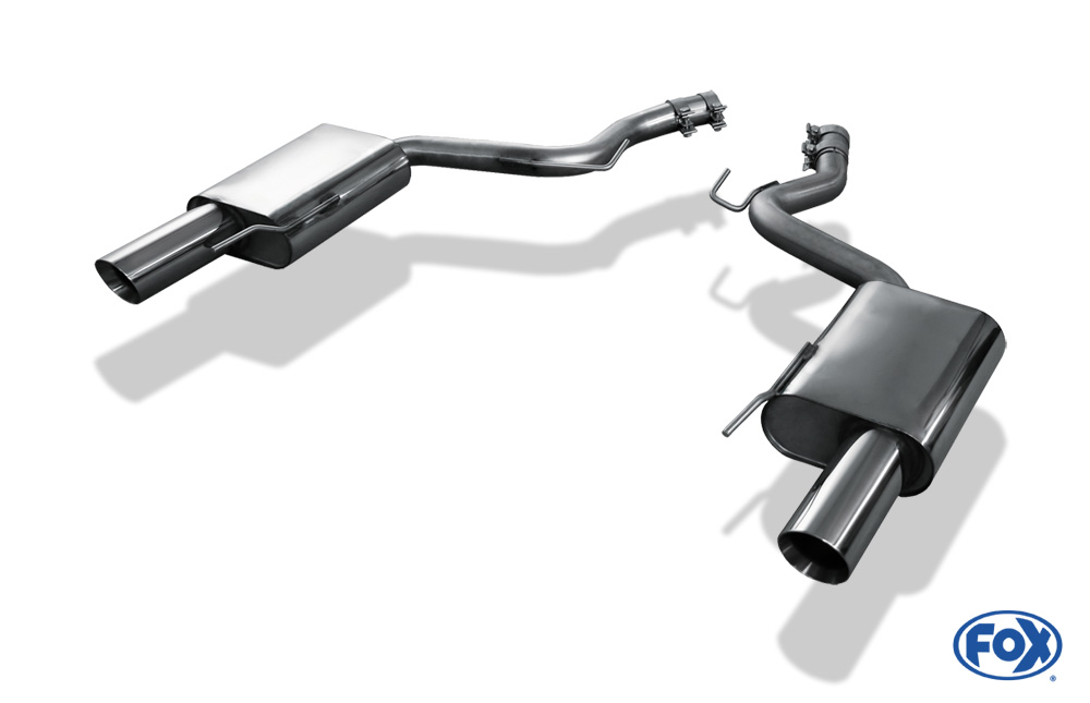 Ford Mustang Coupe & Cabrio - 4-Zylinder Endschalldämpfer rechts/links - 1x100 Typ 25 rechts/links
